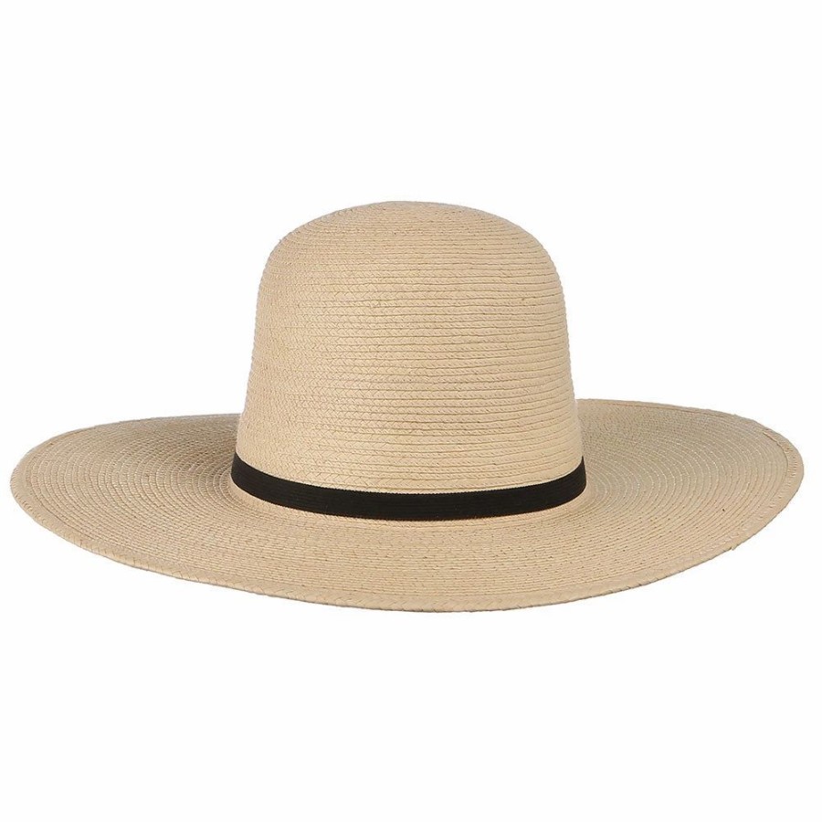 Hats * | Sunbody Hats 4 1/2In. Brim 5In. Open Crown Palm Leaf Cowboy Hat