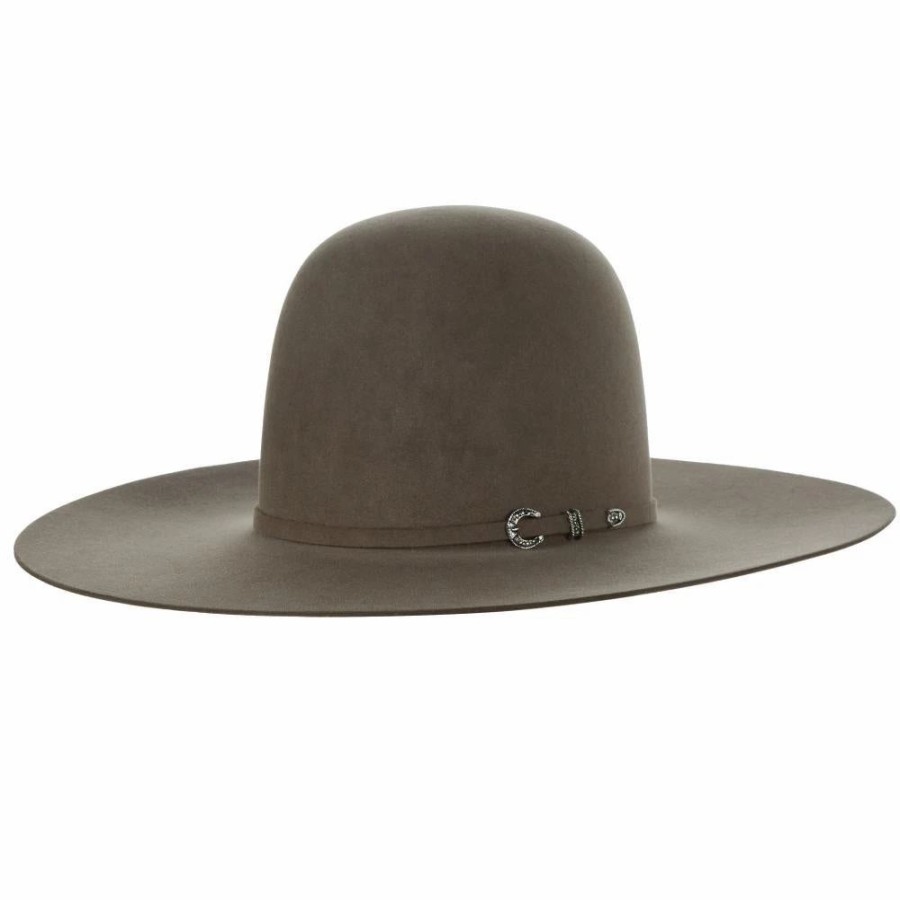 Hats * | Resistol 30X Rough N Ready Natural 4 1/2 Inch Brim Open Crown Felt Cowboy Hat