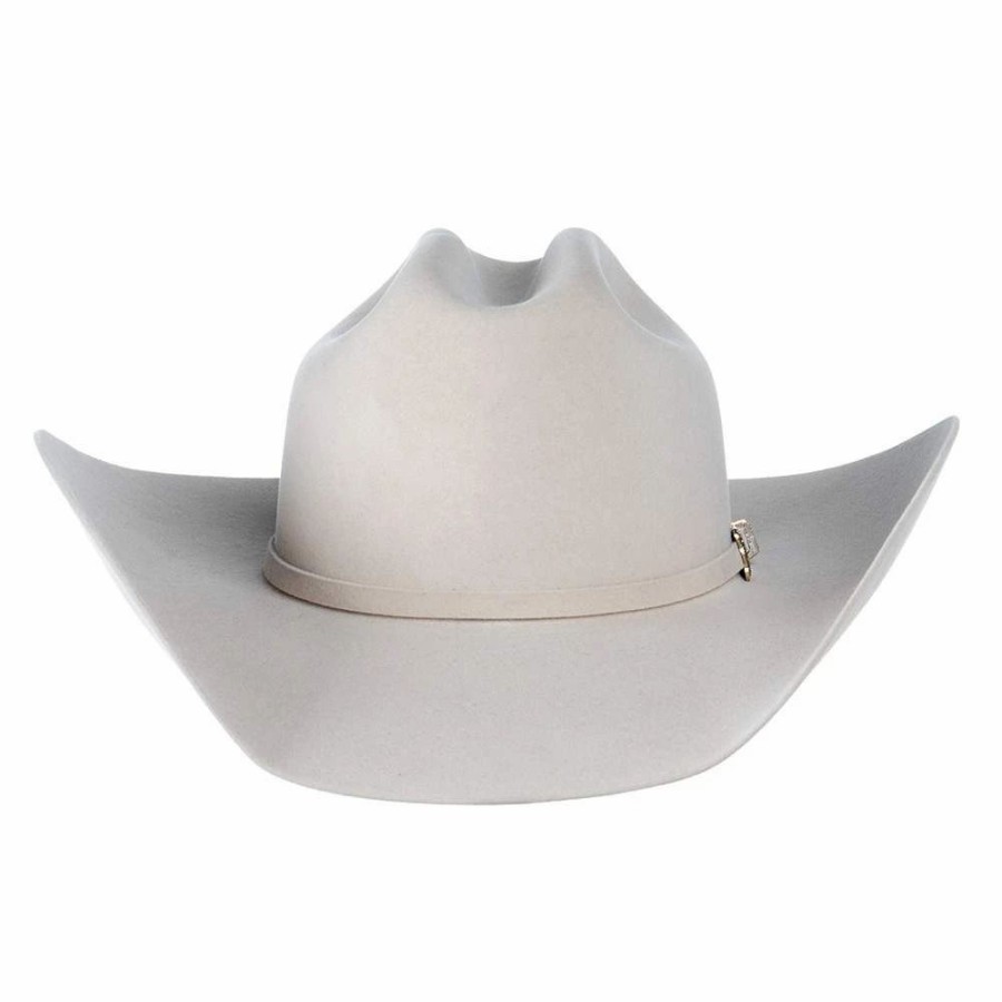 Hats * | Mf Western Products Ariat Bone 10X 4 1/4In. Brim Cattlemans Crease Felt Cowboy Hat