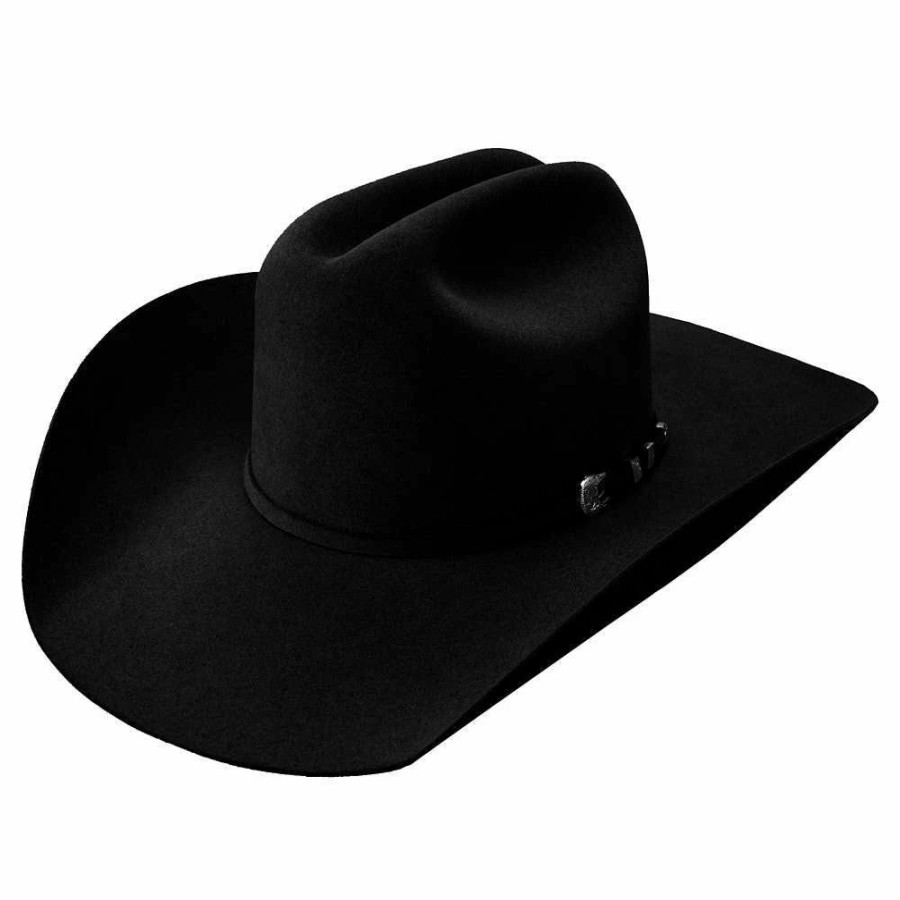 Hats * | Resistol Pure 100X Black 4 1/4In. Brim Felt Cowboy Hat