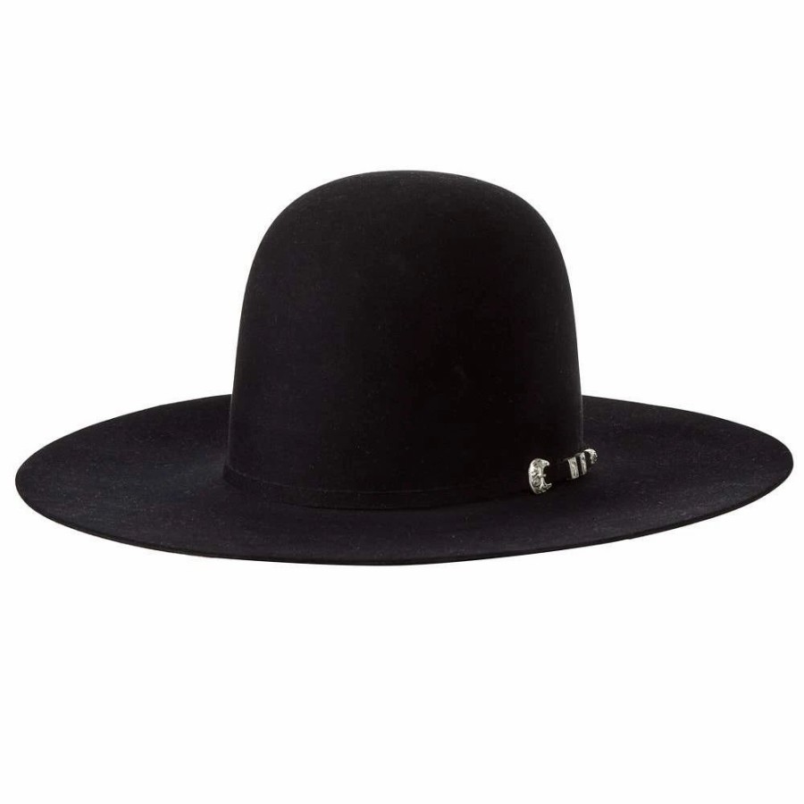 Hats * | Resistol Pure 100X Black 4 1/4In. Brim Felt Cowboy Hat