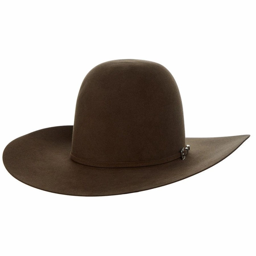 Hats * | American Hats Ahc Pecan 100X Self Band 4 1/4In. Brim Felt Cowboy Hat