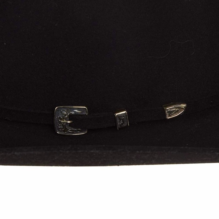 Hats * | American Hats Ahc 100X Black Self Band 4 1/4In. Brim Open Crown Felt Cowboy Hat