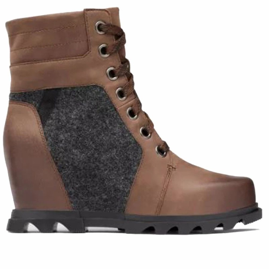 Footwear * | Sorel Joan Of Arctic Wedge Iii Lexie Tobacco Black