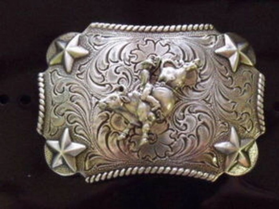 Youth * | Nocona Kid'S Bull Rider Western Belt Buckle