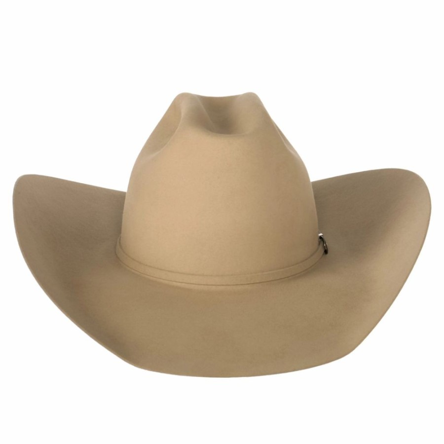 Hats * | Rodeo King 10X Buckskin 4 1/2In. Brim Self Band Felt Cowboy Hat