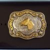 Youth * | Nocona Kids Fancy Horsehead Belt Buckle