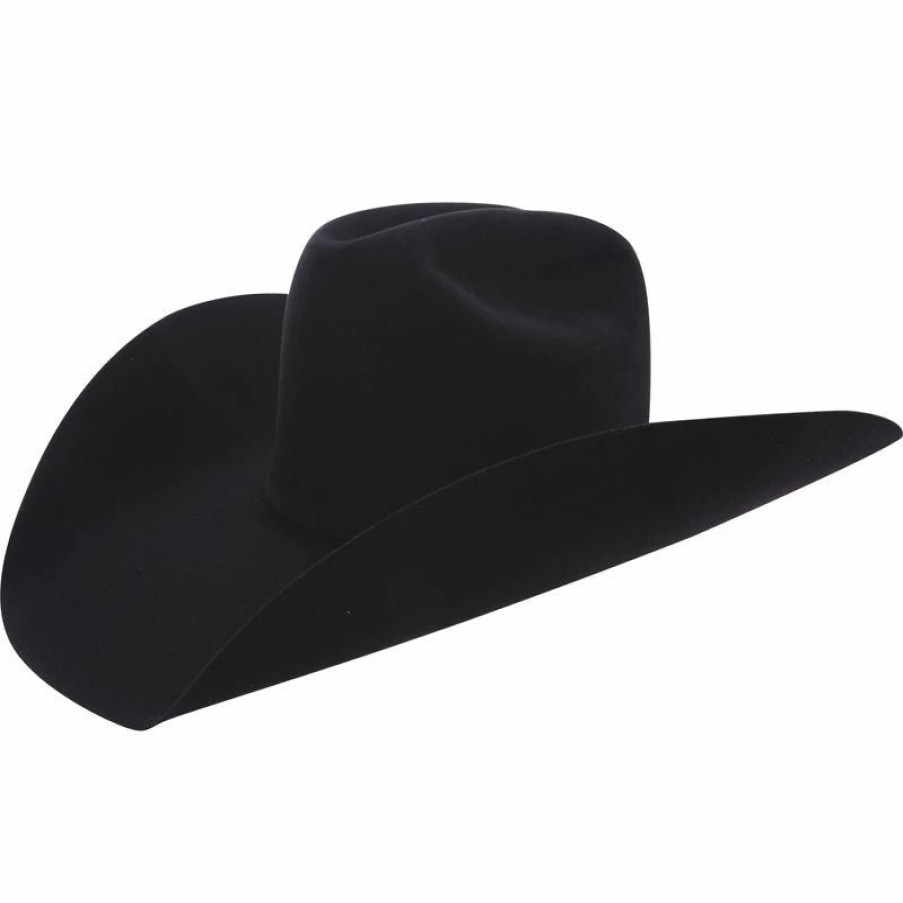 Hats * | American Hats 40X Black Open Crown 4-1/4In. Brim Felt Cowboy Hat