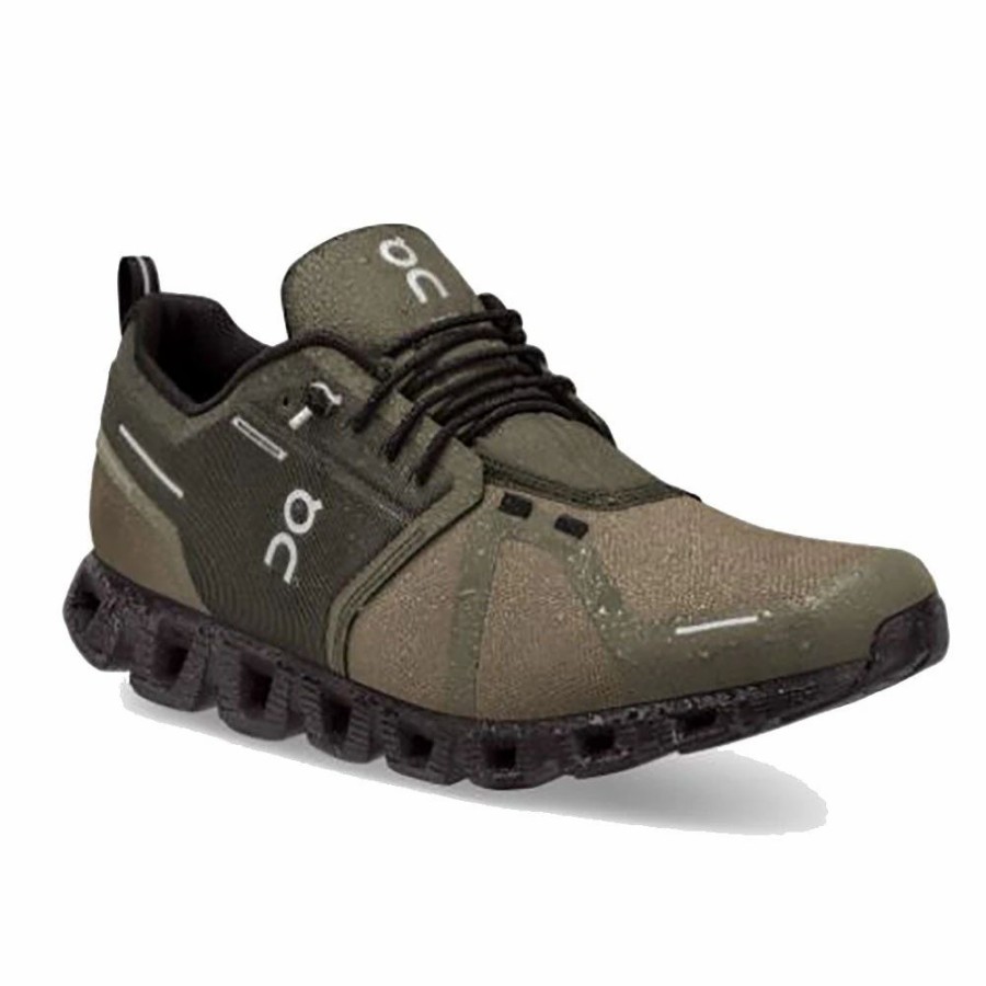 Footwear * | On Running Cloud 5 Waterproof Olive/Black Olive Black