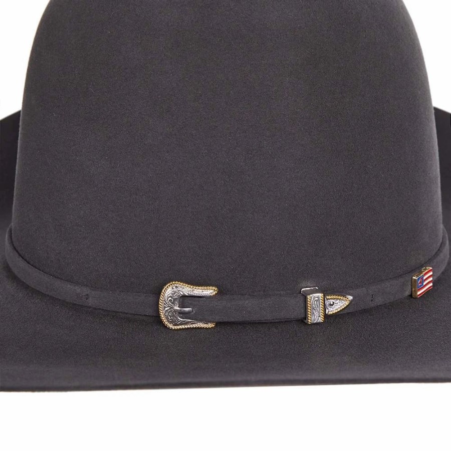 Hats * | American Hats 10X Steel Open Crown Felt Cowboy Hat