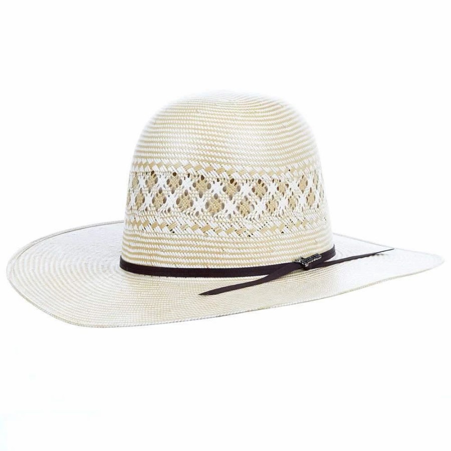 Hats * | Mf Western Products M&F Twister 20X Shantung Two Tone 4In. Brim Straw Hat