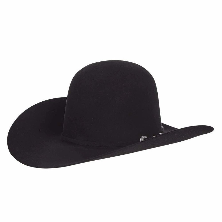 Hats * | American Hats 200X Black 4 /4In. Brim Felt Cowboy Hat