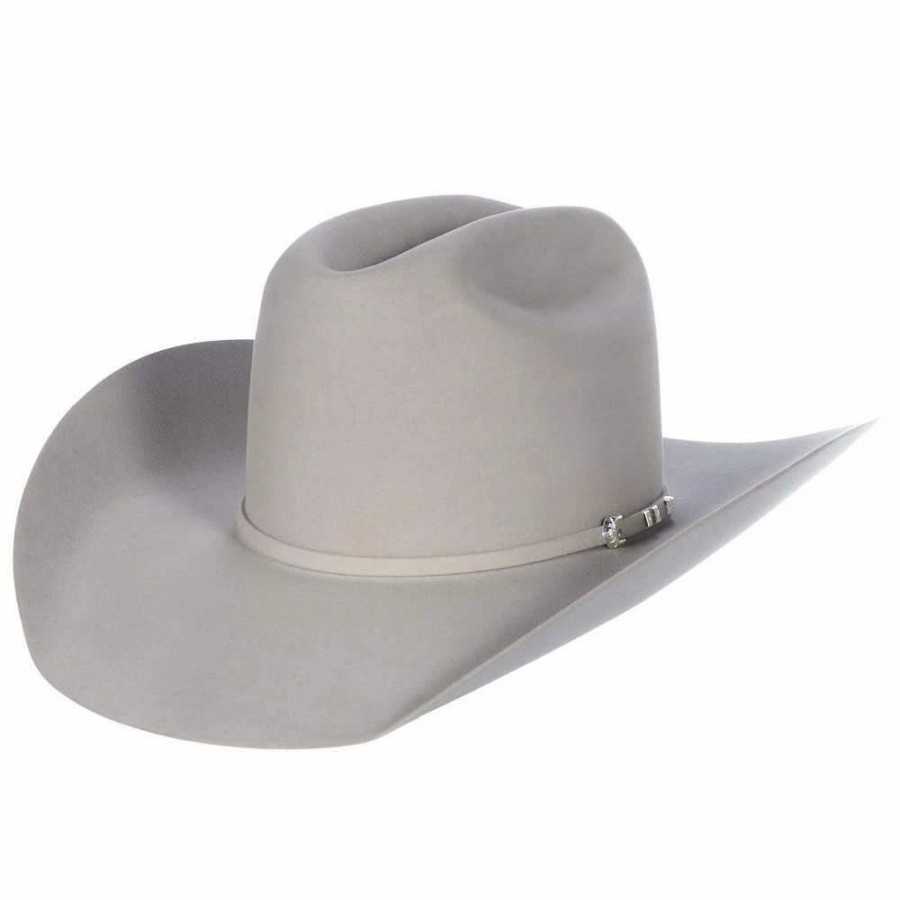 Hats * | Resistol 40X Arena Silverbelly 4 1/4In. Brim Open Crown Felt Cowboy Hat