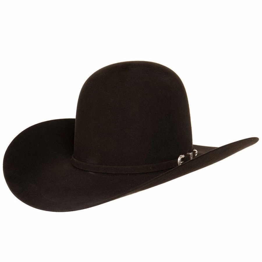 Hats * | American Hats 7X Chocolate Open Crown 4-1/4 Brim Felt Cowboy Hat