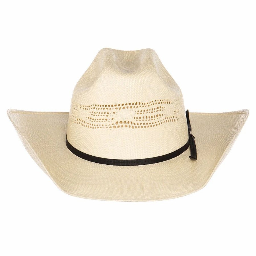 Hats * | Mf Western Products Youth Twister Bangora Cattlemans Precreased Straw Cowboy Hat