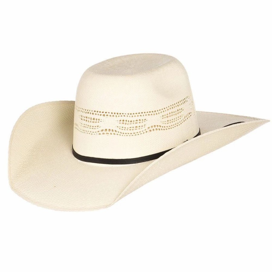 Hats * | Mf Western Products Youth Twister Bangora Natural Cool Hand Luke Precreased Straw Hat