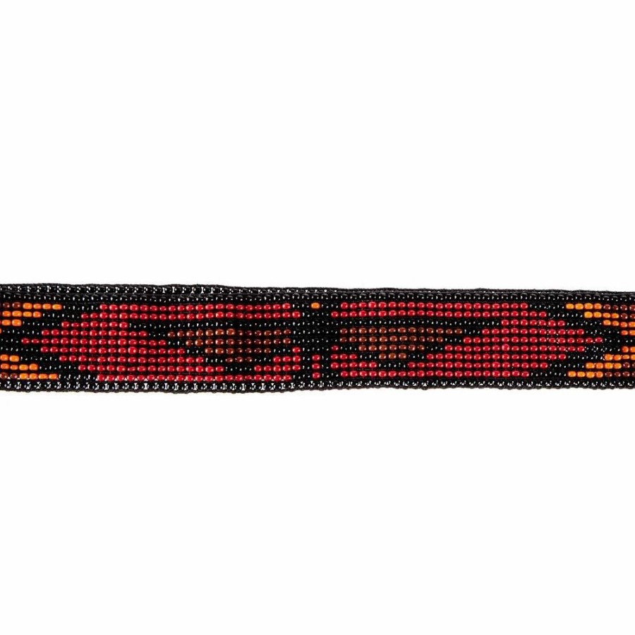 Hats * | Austin Accent, Inc. Austin Accent Inc. 7/8In. Beaded Stretch Eagle Black And Red Hat Band