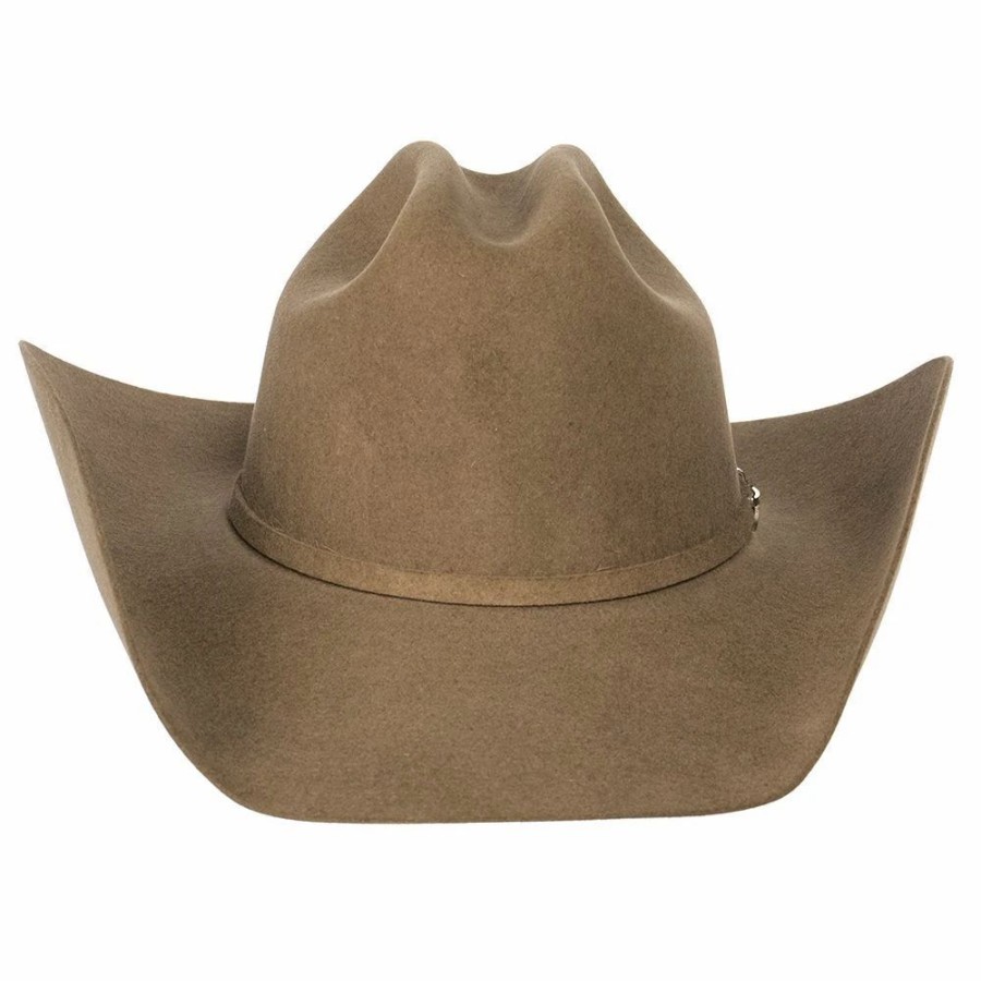 Hats * | Resistol 6X Ustrc Stone 4 /4In. Brim Pre-Creased Felt Cowboy Hat