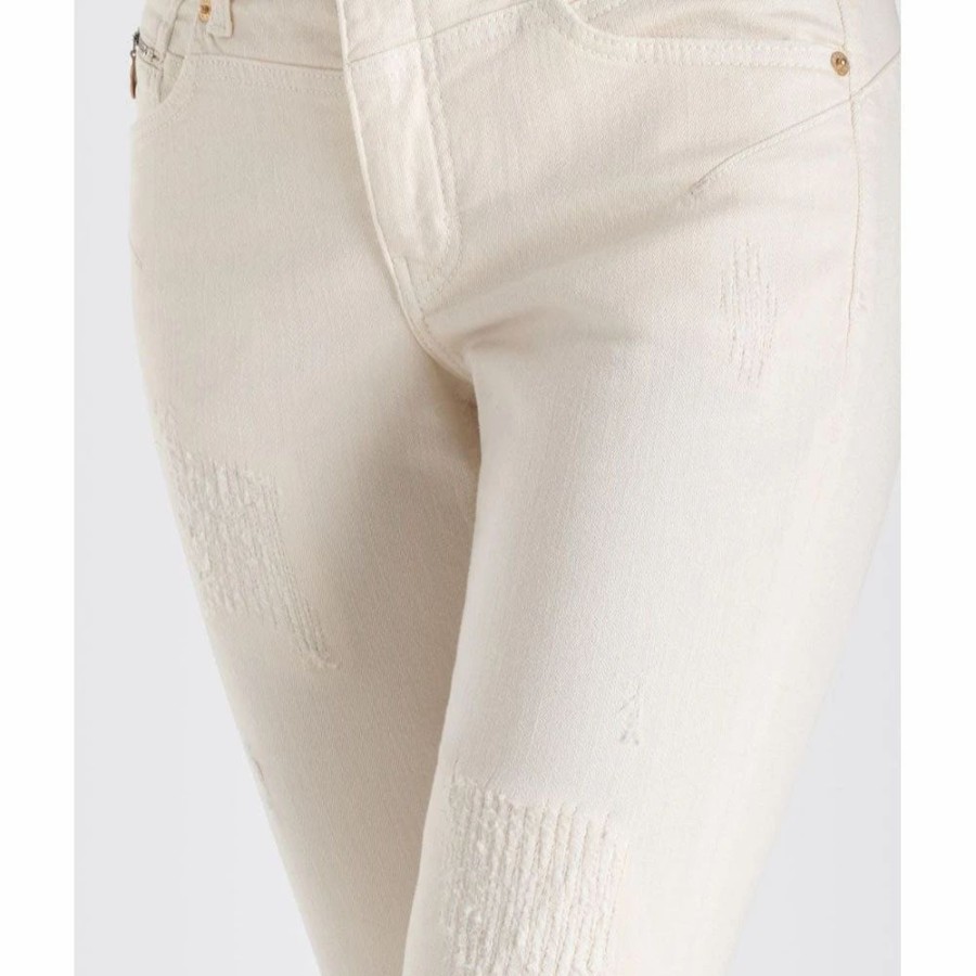 Bottoms * | Mac Rich Slim Chic Jean 014W Ant. White