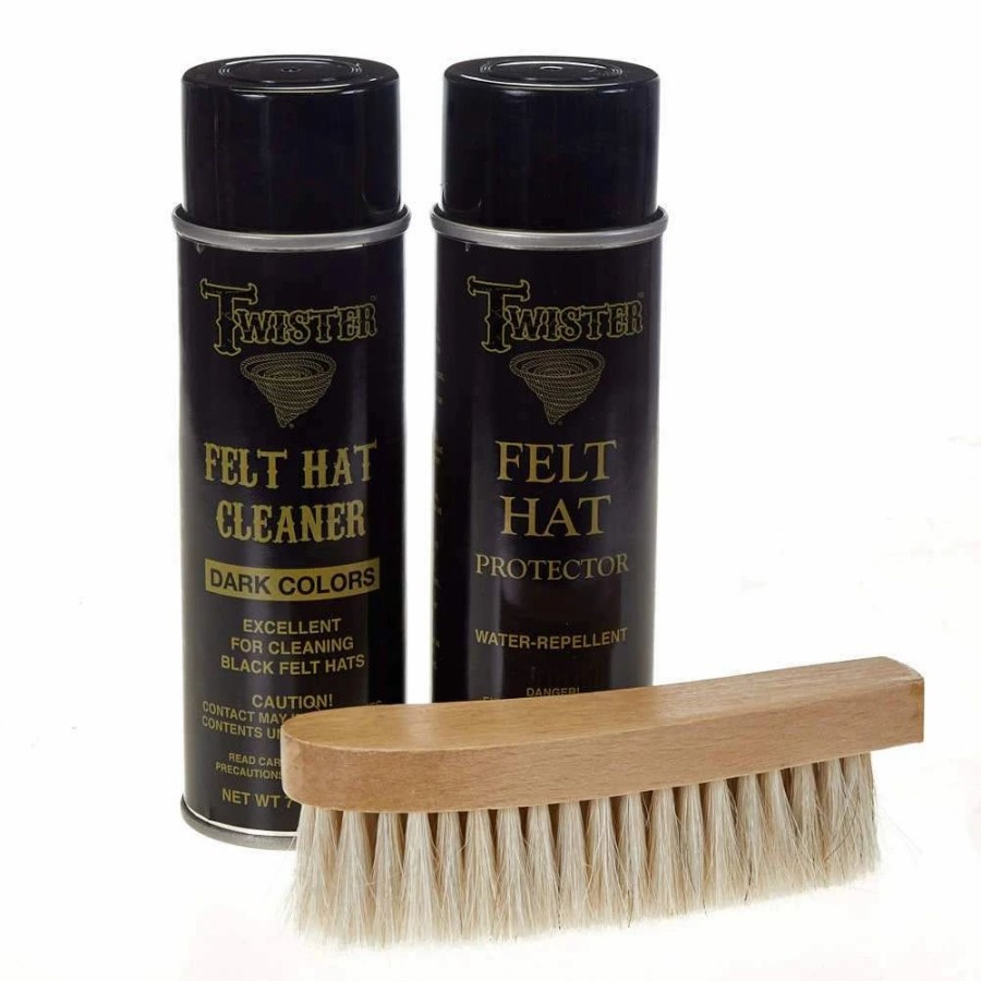 Hats * | Mf Western Products M&F Twister Felt Hat Care Kit For Dark Colors