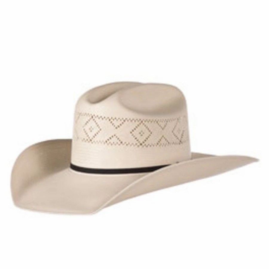 Hats * | Stetson Hats Stetson 10X Saddleman 4 1/4 In. Brim Pre-Creased Western Straw Cowboy Hat