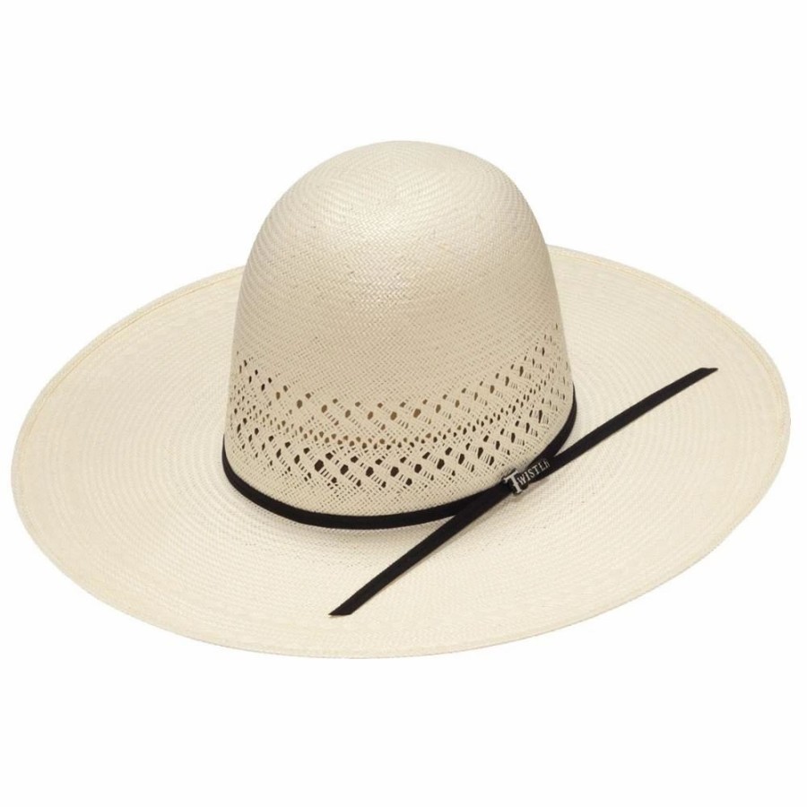 Hats * | Mf Western Products Nrs 20X Ivory Shantung 4 1/4 Inch Brim Open Crown Straw Cowboy Hat