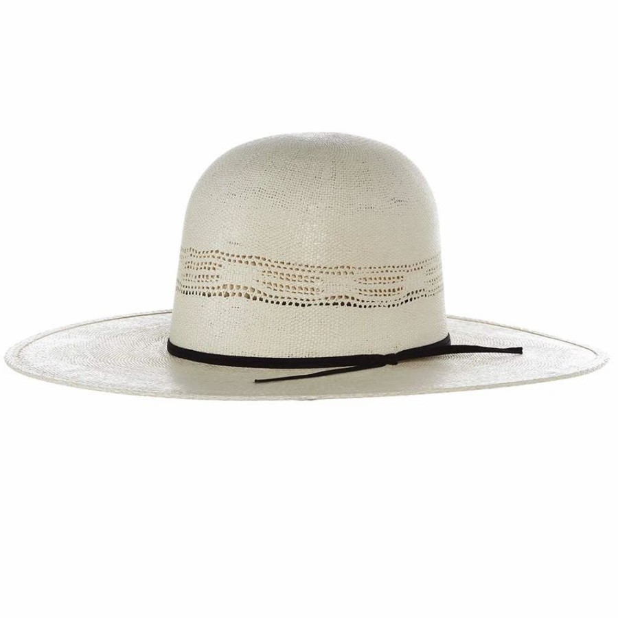 Hats * | Rodeo King Bangora Hd Ivory Burlap Open Crown 4 1/2In. Brim Straw Cowboy Hat