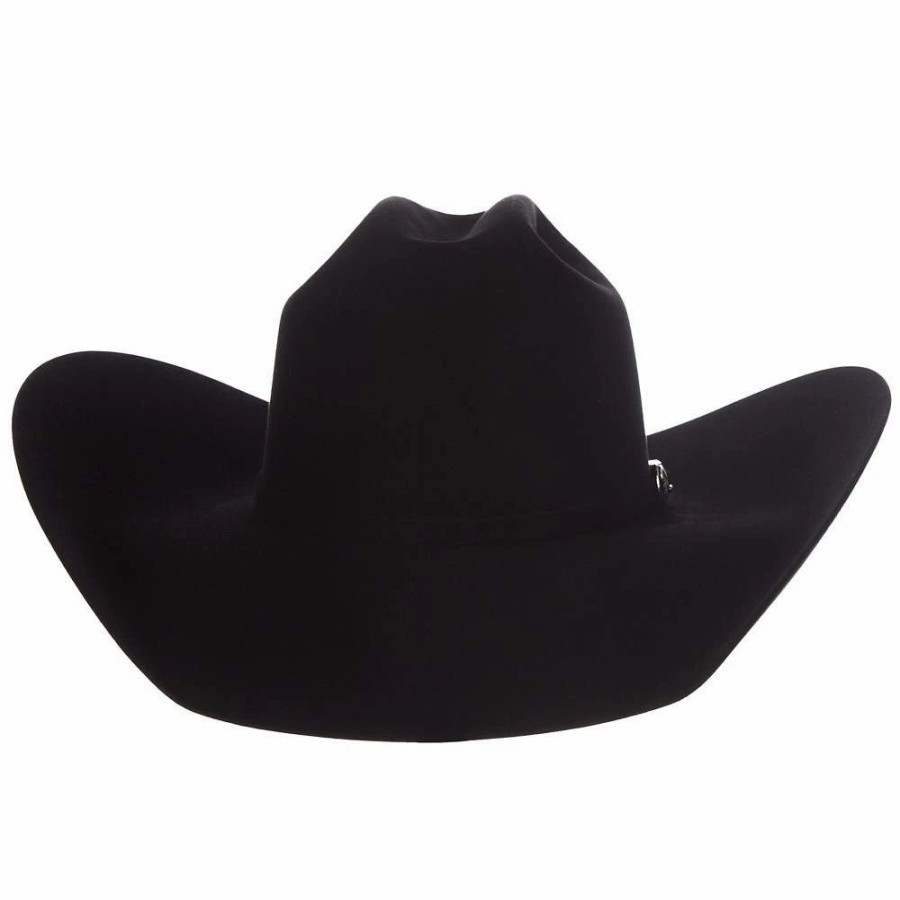 Hats * | American Hats 20X Black Self Band Open Crown 5In. Brim Felt Cowboy Hat