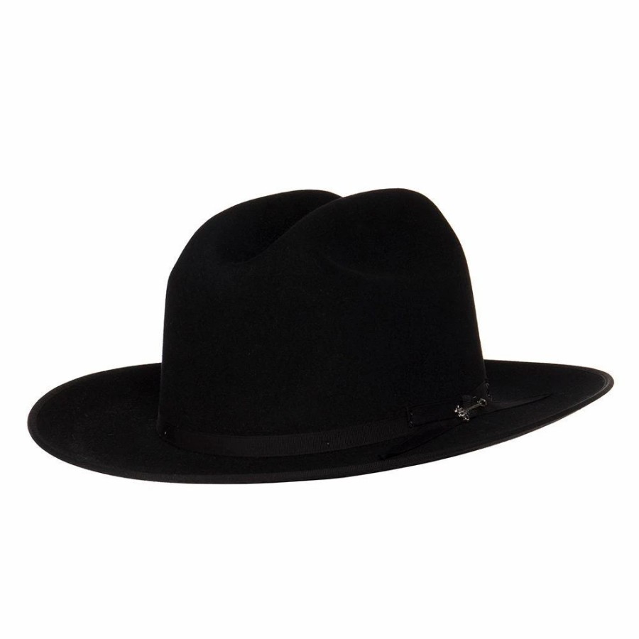 Hats * | Stetson Hats 6X Open Road Black Mix 2 3/4In. Brim